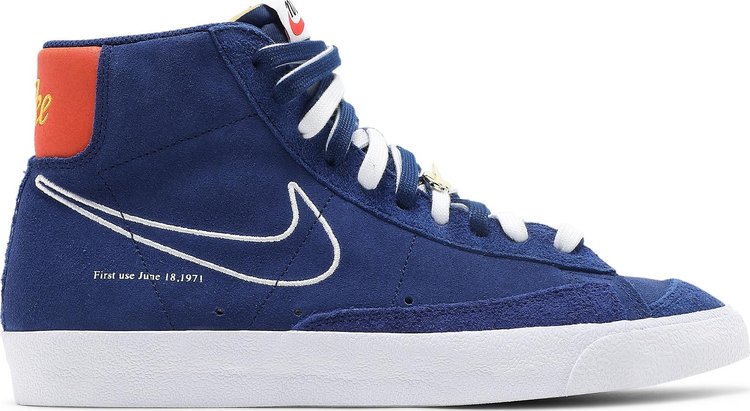 Кроссовки Nike Blazer Mid '77 'First Use - Deep Royal Blue', синий - фото