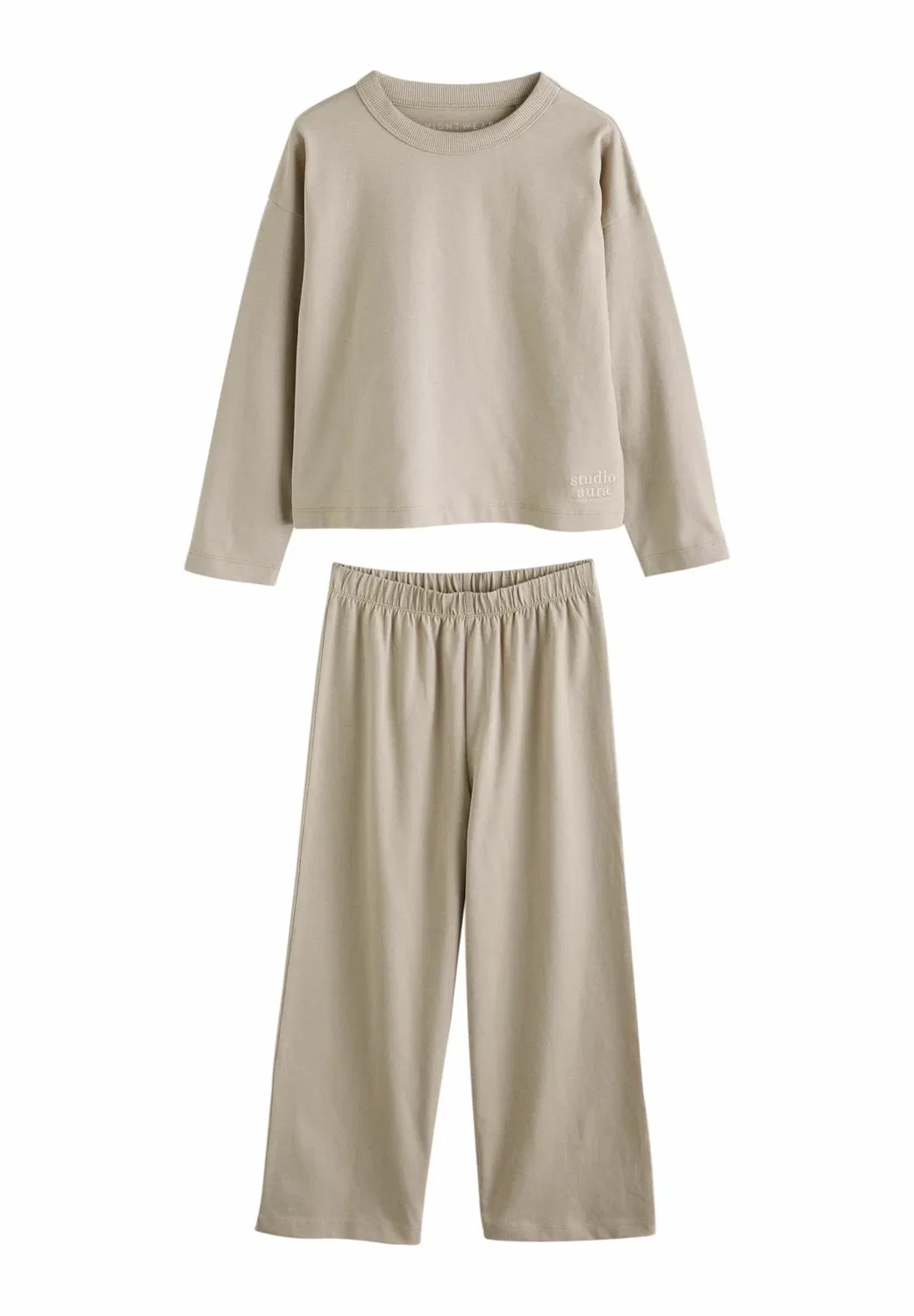 Комплект из 3 пижамных комплектов: широкая пижама с длинными штанинами Next, Neutral Turquoise — фото 4