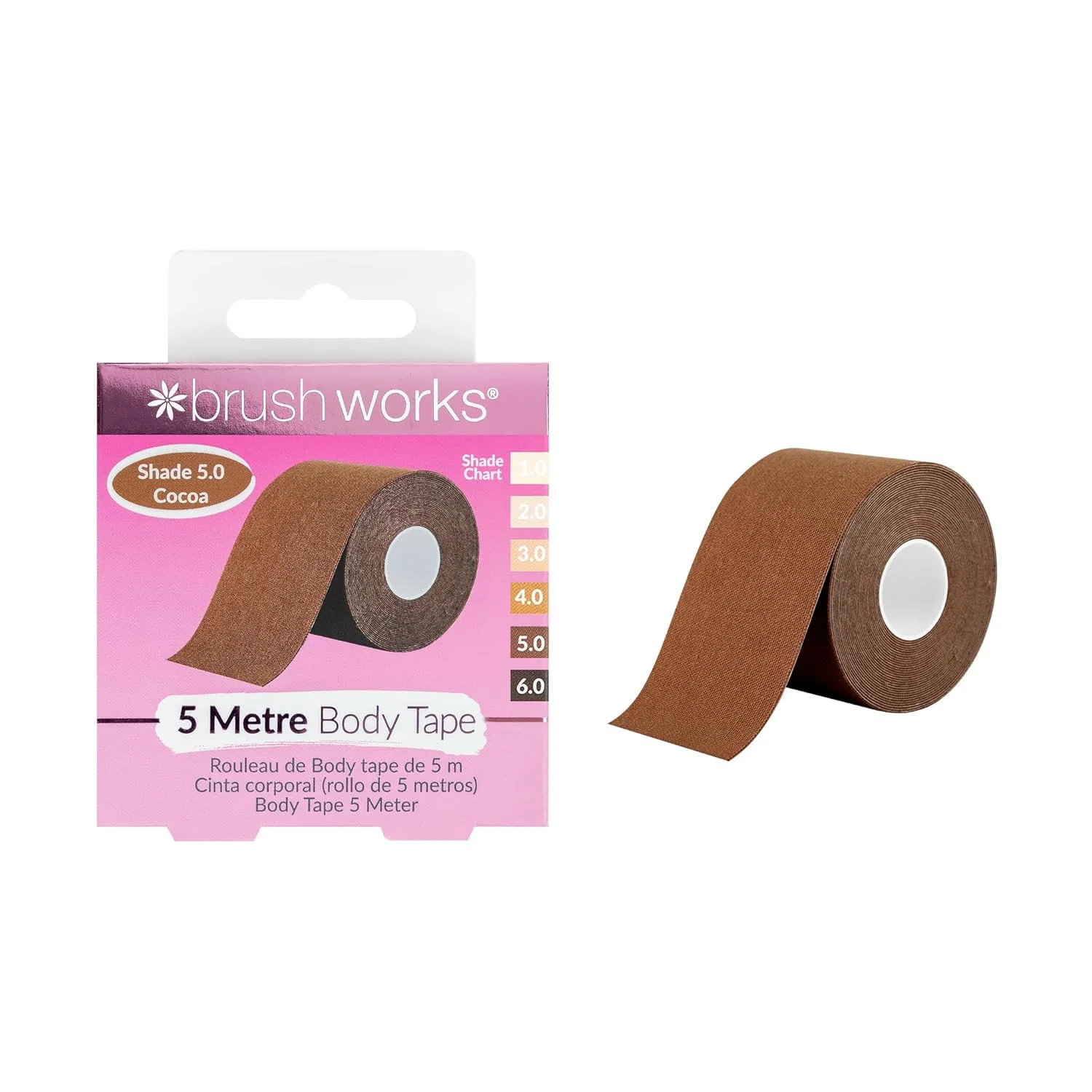 Body Tape для коррекции тела, Brushworks, оттенок Cocoa, 5 м x 7.4 см, 90 г