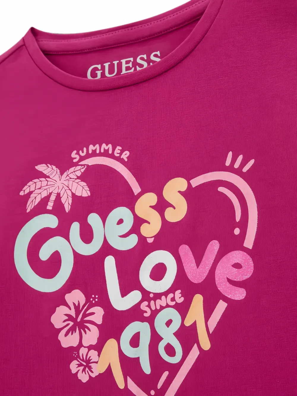 Футболка GUESS USA, розовый — фото 3