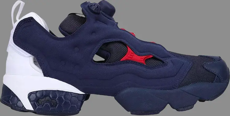 

Кроссовки instapump fury pop 'collegiate navy scarlet' Reebok, синий