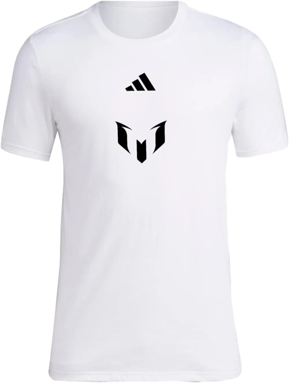 Мужская футболка регулярного кроя с логотипом Месси adidas, White