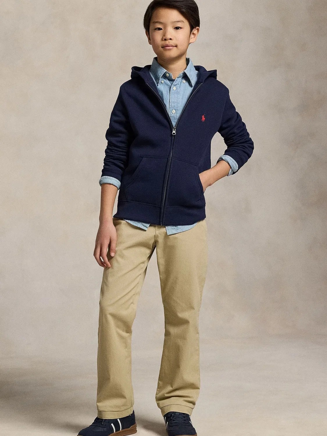 Худи на молнии Polo Ralph Lauren, синий — фото 2
