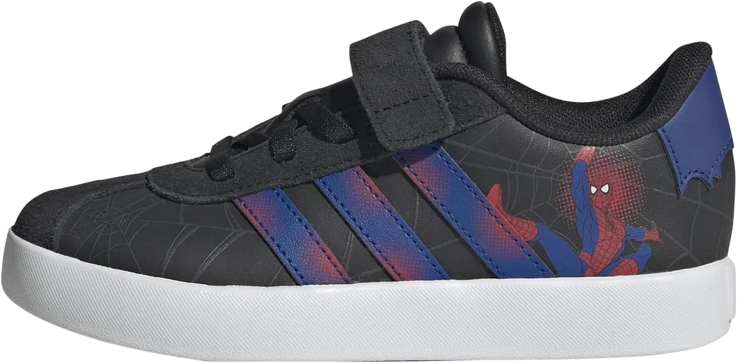 Детские кроссовки для мальчиков с принтом Pixar Toy Story adidas, Black/Team Royal Blue/Violet/Spider-Man