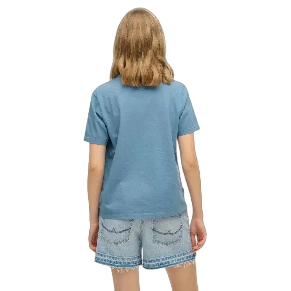 Мужская футболка с нагрудным карманом Superdry Garment Dye Essential, Blau — фото 4