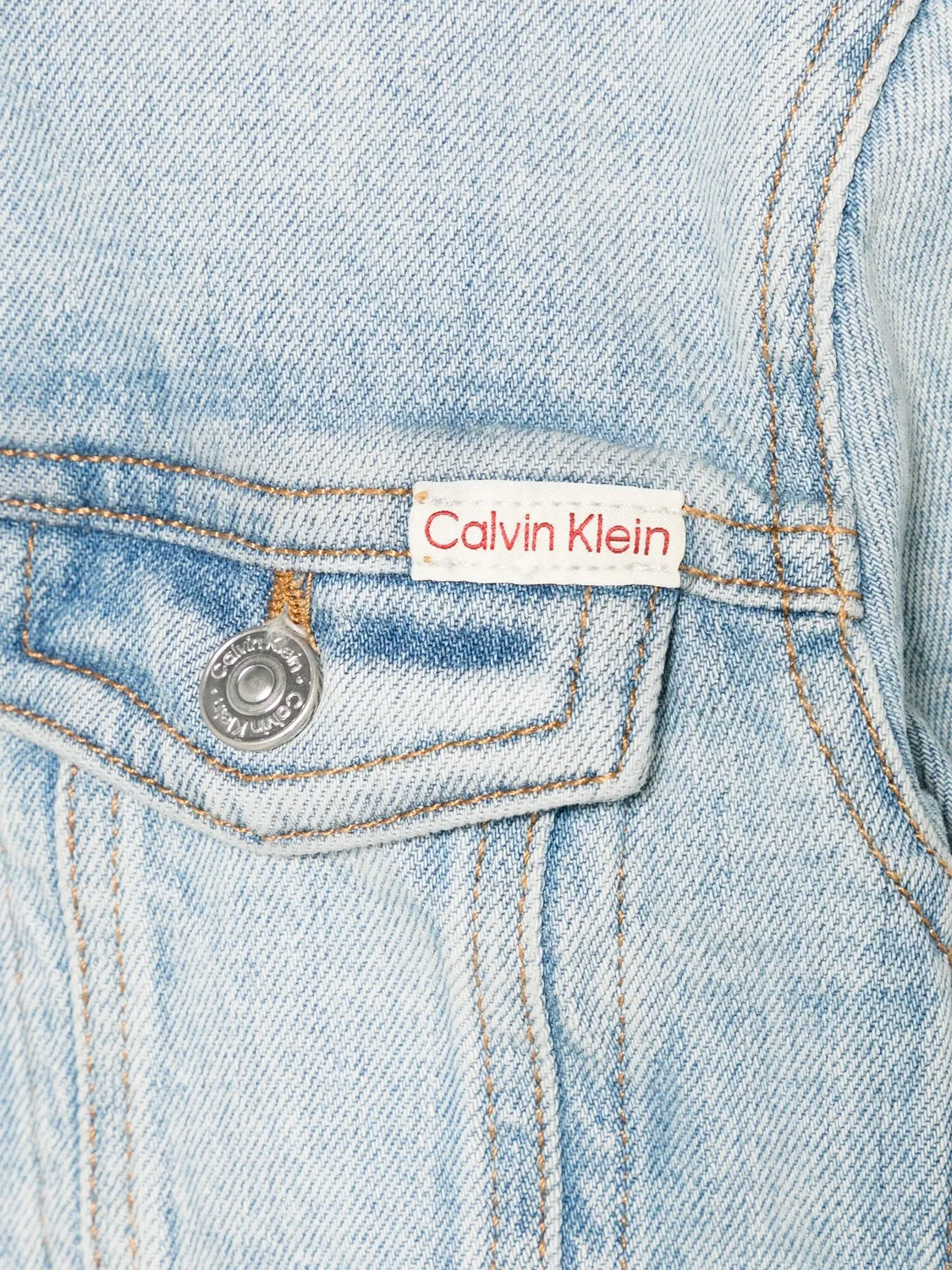 Джинсовая куртка Calvin Klein, синий — фото 3