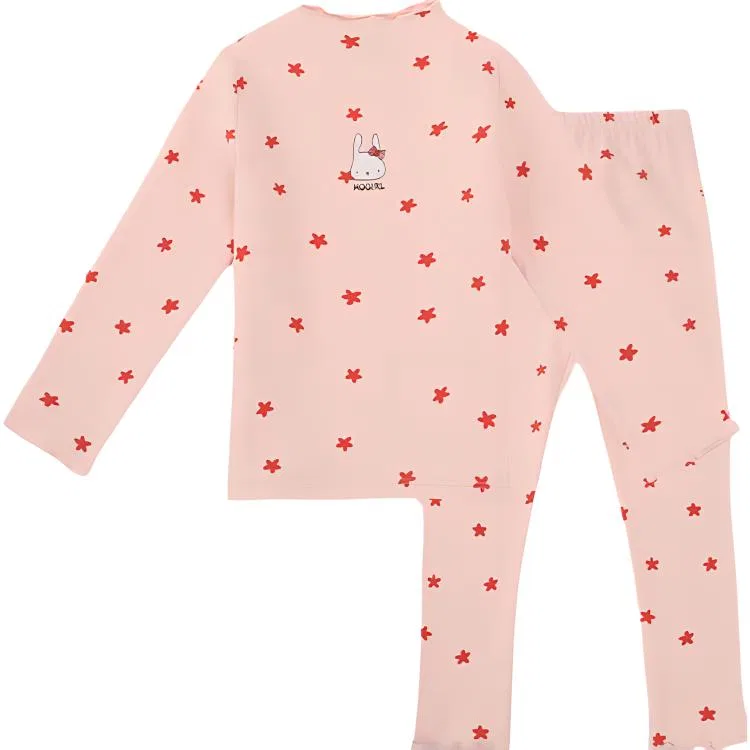 Детский комплект нижнего белья для подростков с принтом Red bean, Warm Pink