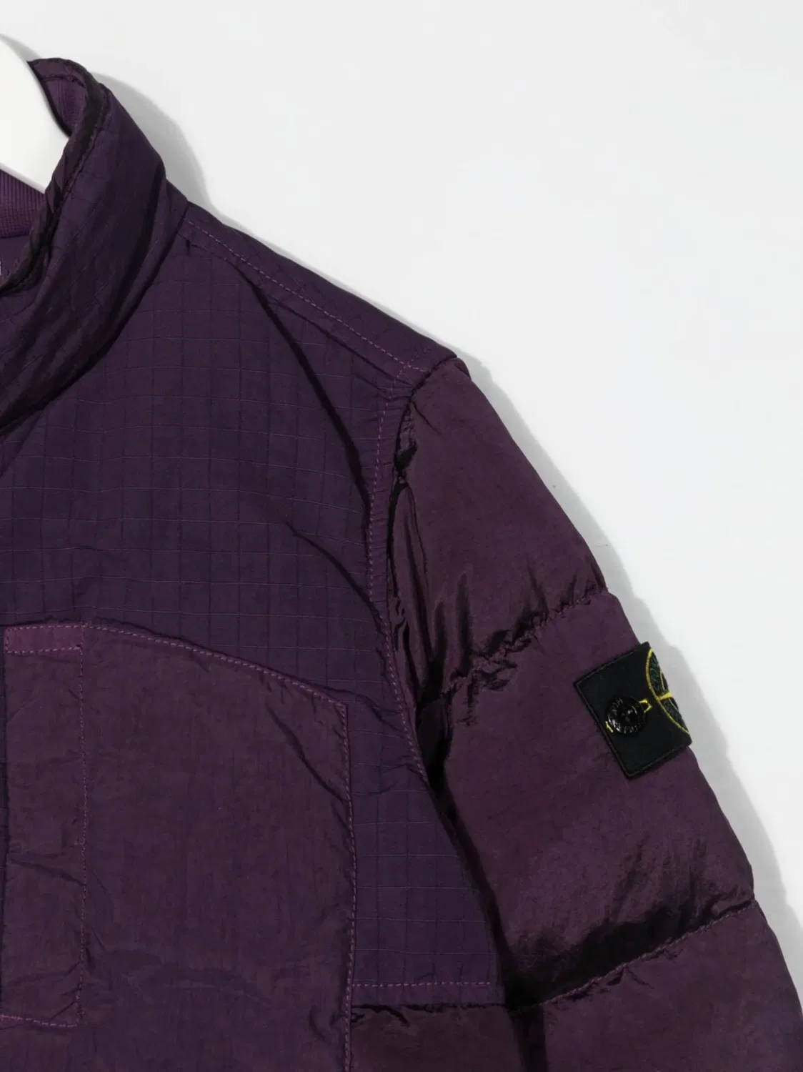 Утепленная куртка из пера и пухa Stone Island, фиолетовый — фото 2