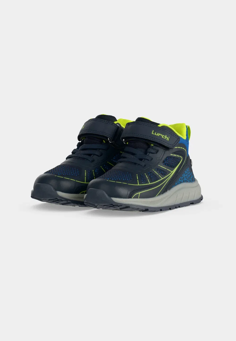 Atos-Tex - высокие кроссовки Lurchi, Navy/Lime — фото 3