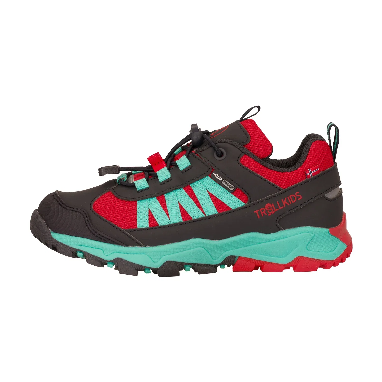 Кроссовки низкие Trekking Hiker Low Tronfjell Trollkids, красный