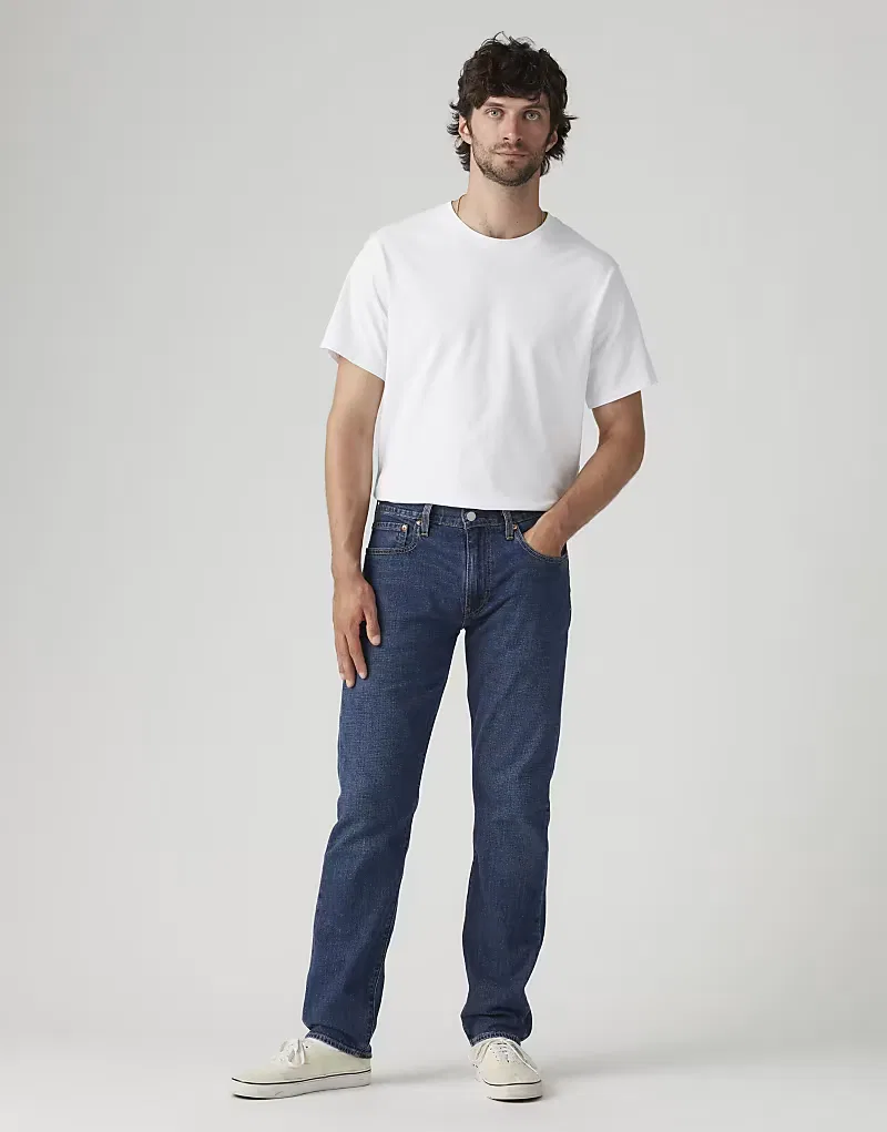 Джинсы Levi's 502 зауженного кроя, синие — фото 2