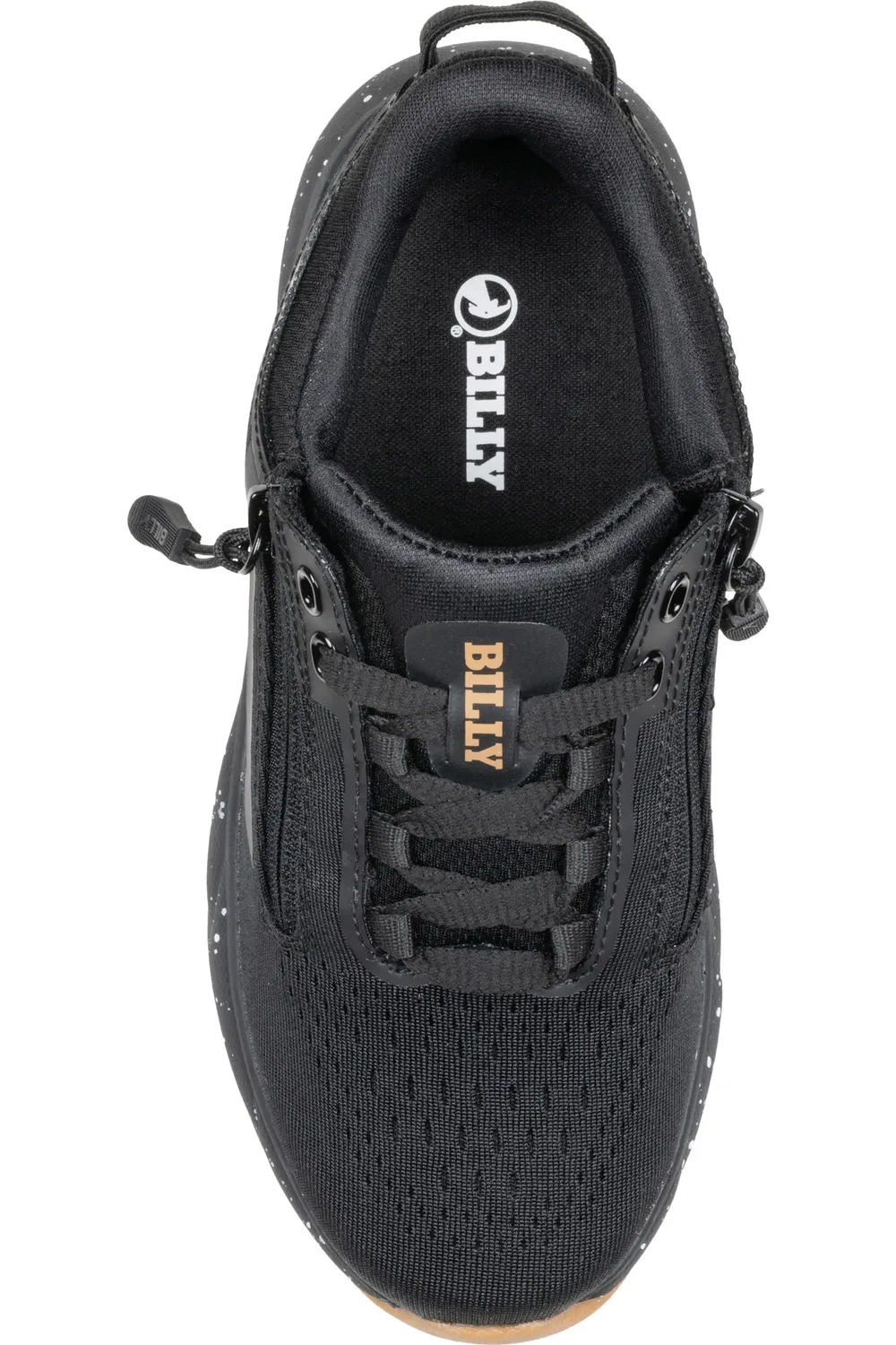 Детские кроссовки на молнии Inclusion DZ1 Double Zip BILLY Footwear, Black/Gum — фото 2