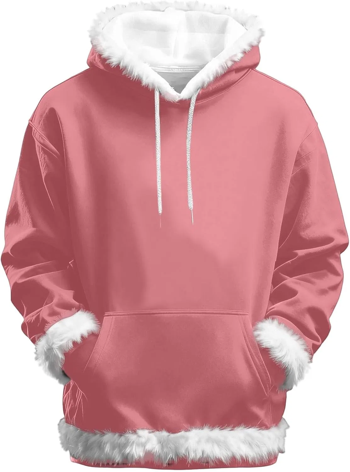Женский свитшот с принтом Christmas Hoodie, розовый