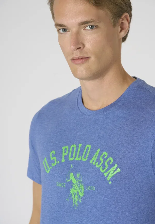 Футболка с принтом Print t-shirt U.S. Polo Assn U.S. Polo Assn., синий — фото 4