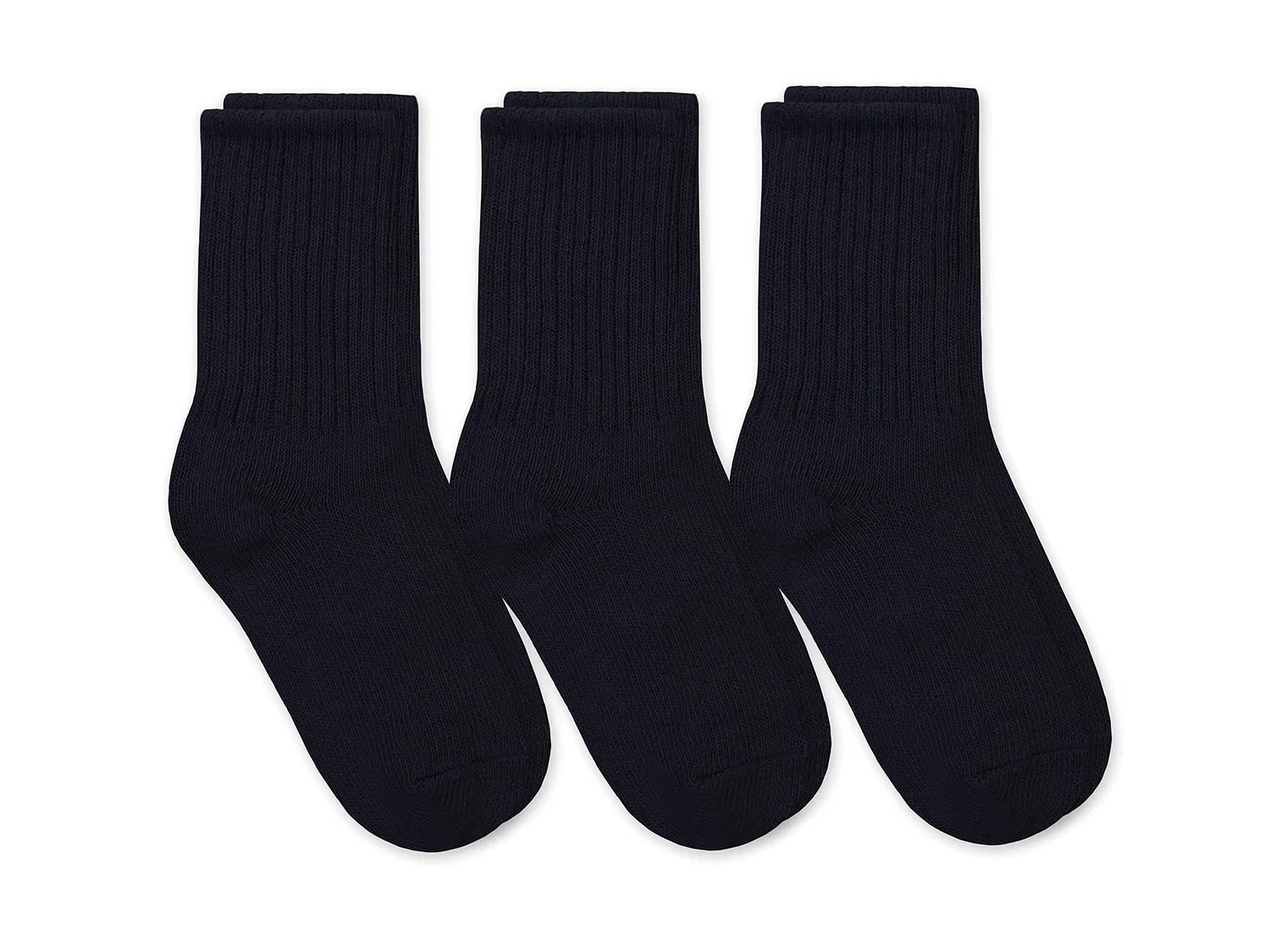 Набор из 3 пар носков в рубчик для мальчиков, школьная форма. Jefferies Socks, Black