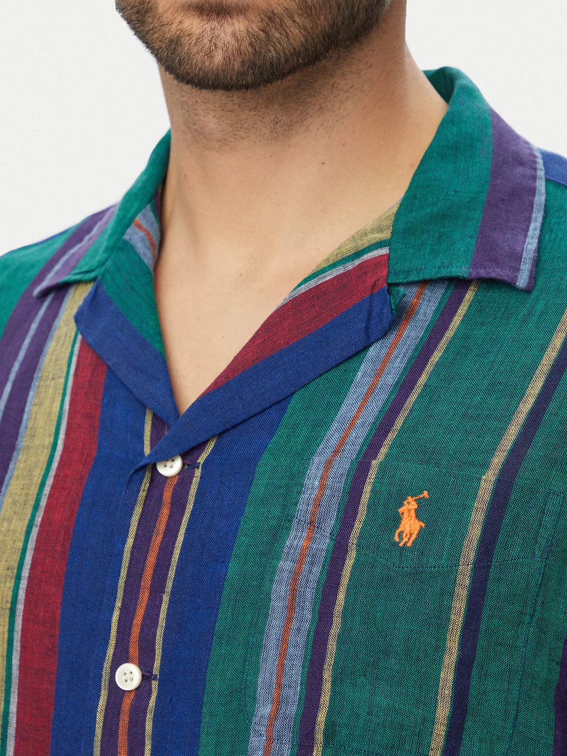 Мужская рубашка стандартного кроя Polo Ralph Lauren, разноцветный — фото 4