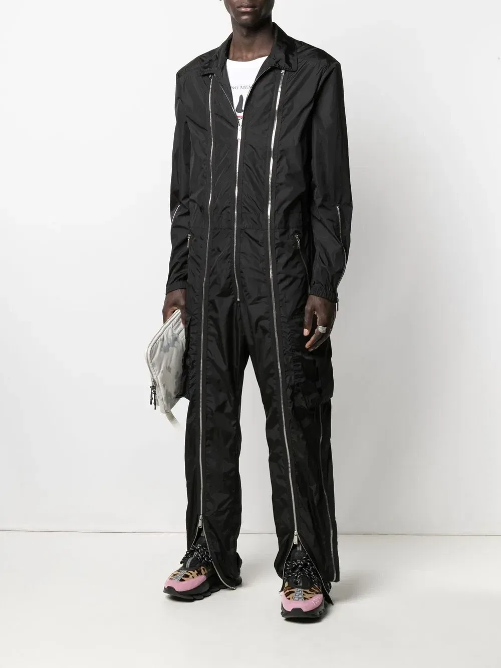 Комбинезон Triple Zip с длинными рукавами Dsquared2, черный — фото 2