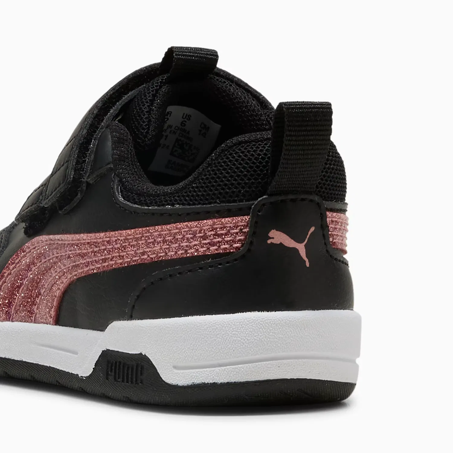 Детские кроссовки Multiflex 2 Glitz Puma, Puma Black-Rose Gold — фото 3