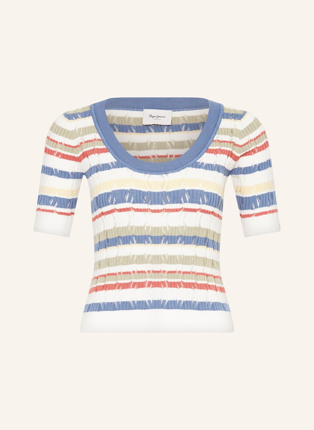 

Вязаная рубашка ирис Pepe Jeans, белый