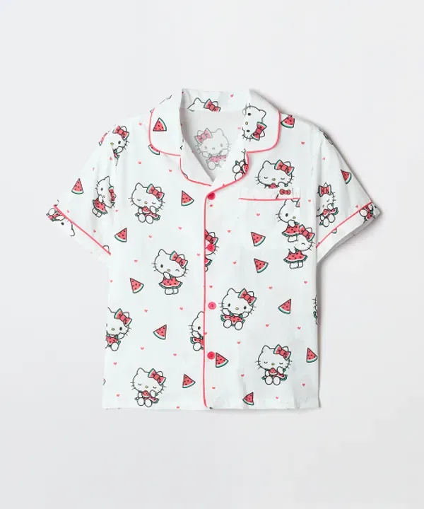 Пижама с коротким рукавом, Sanrio Characters, Spao Kids, белый — фото 2