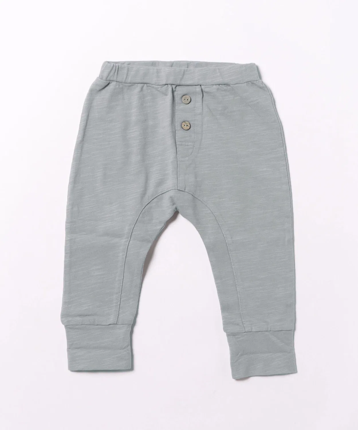 Детские штаны из слэба с кокосовыми пуговицами, модель Baby Cru Pant Rylee + Cru, French Blue