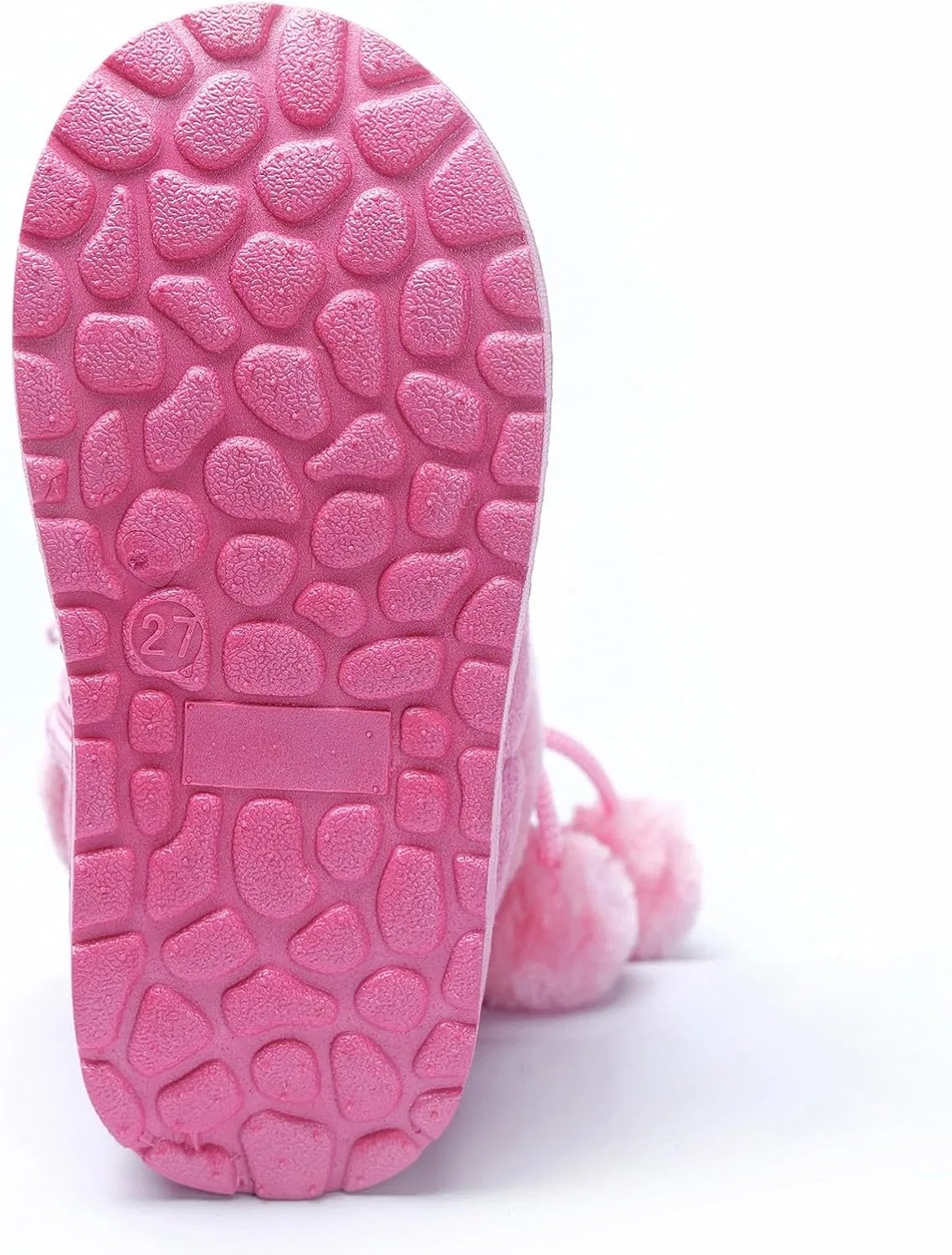 Детские зимние ботинки для девочек и мальчиков с мехом Yeeteepot, Pink — фото 4