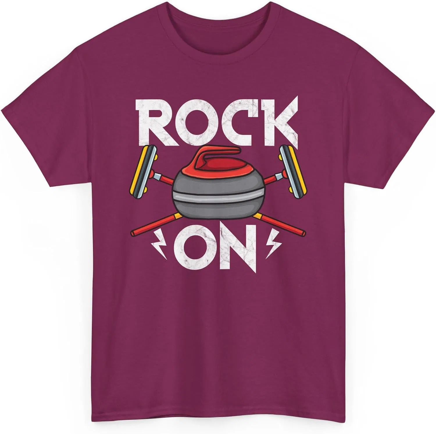 Женская футболка с принтом Rock On, ягодный