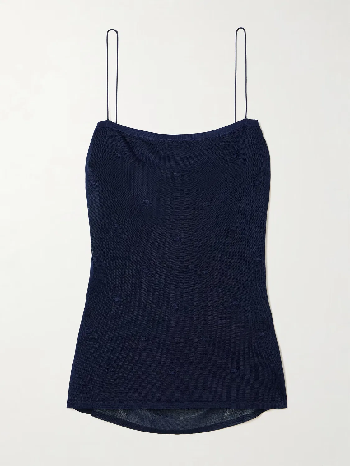 Вязаная блуметисовая майка Jacquemus, темно-синий