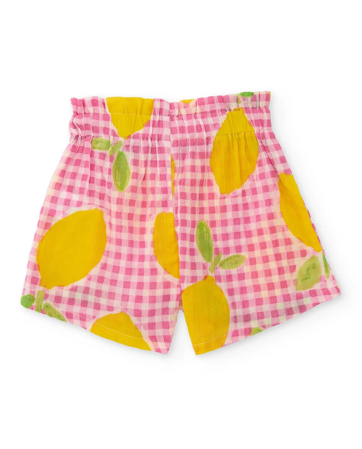 Детские шорты для девочек с принтом Lemon Print Tuc tuc, Rosa — фото 3