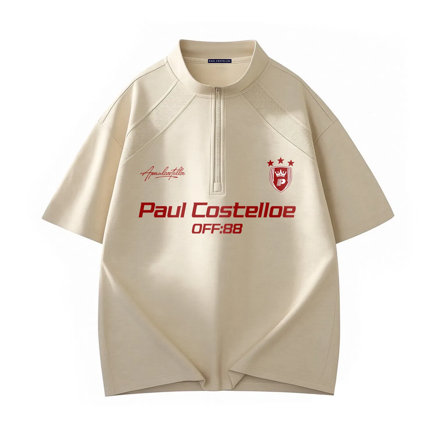Футболка детская унисекс тонкая тяжеловесная Khaki Paul Costelloe