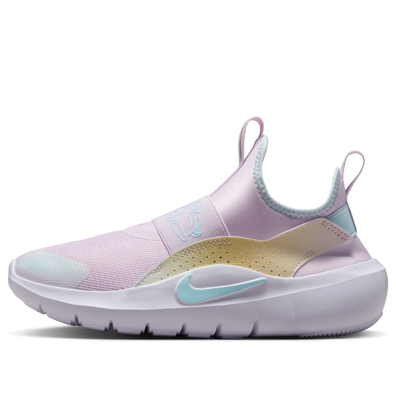 Детские кроссовки для бега с сетчатым верхом Flex Runner 4 Nike, розовый