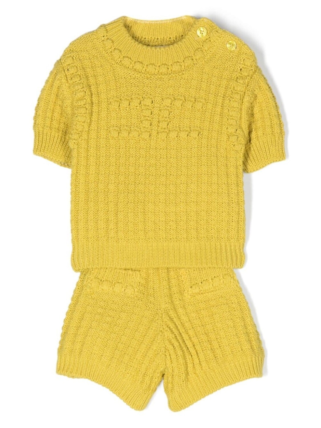 

Elisabetta Franchi La Mia Bambina трикотажные шорты, желтый