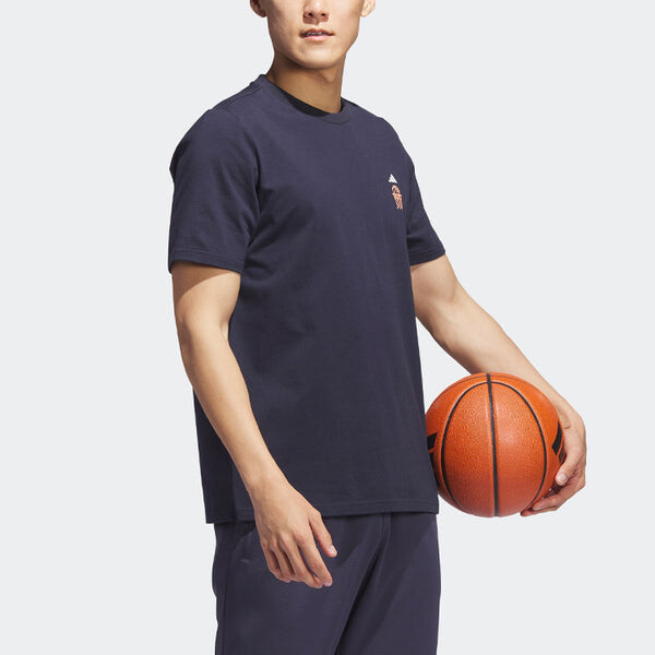 Футболка мой выстрел чистая футболка Adidas, синий — фото 4