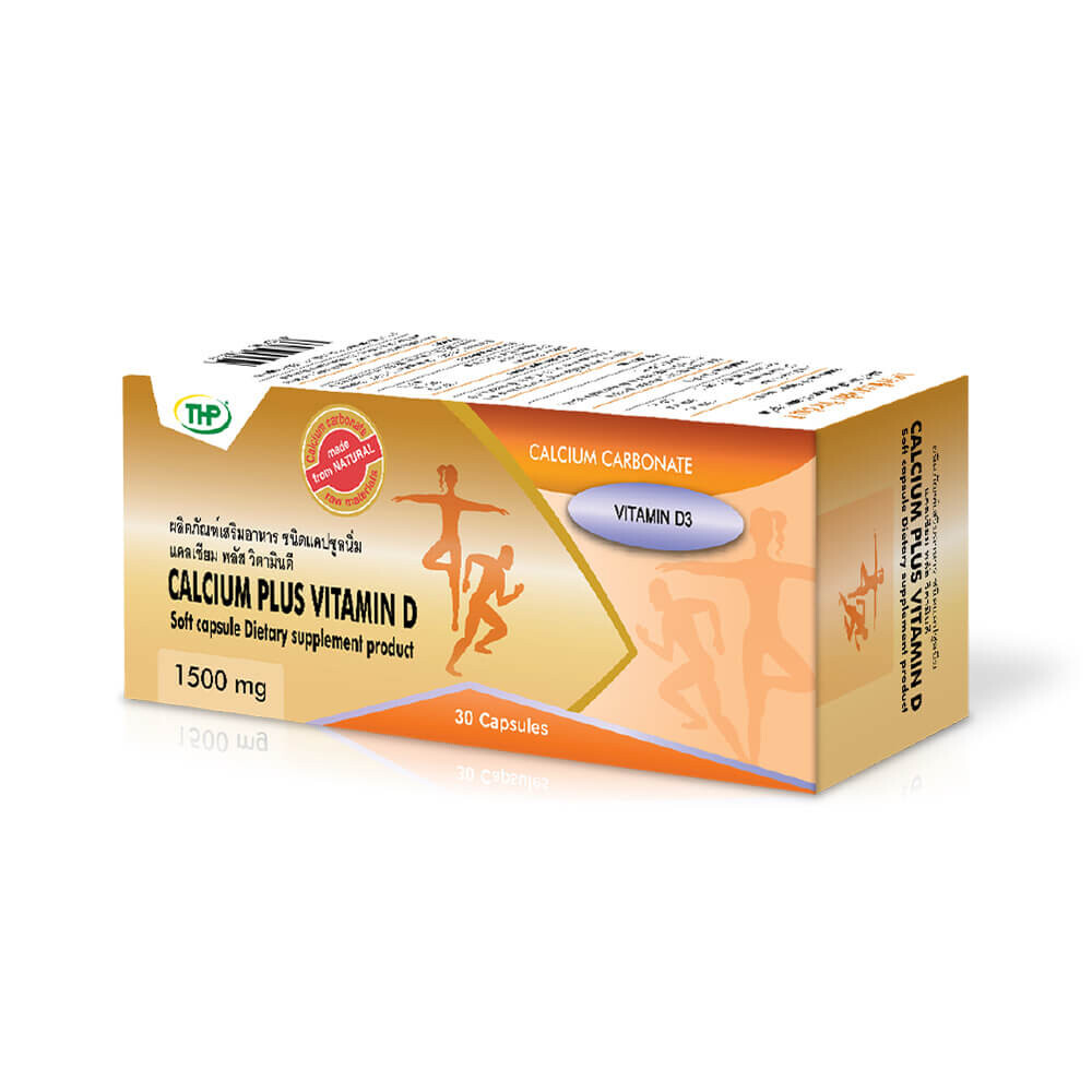 

Добавка THP Calcium Plus Vitamin, 30 капсул
