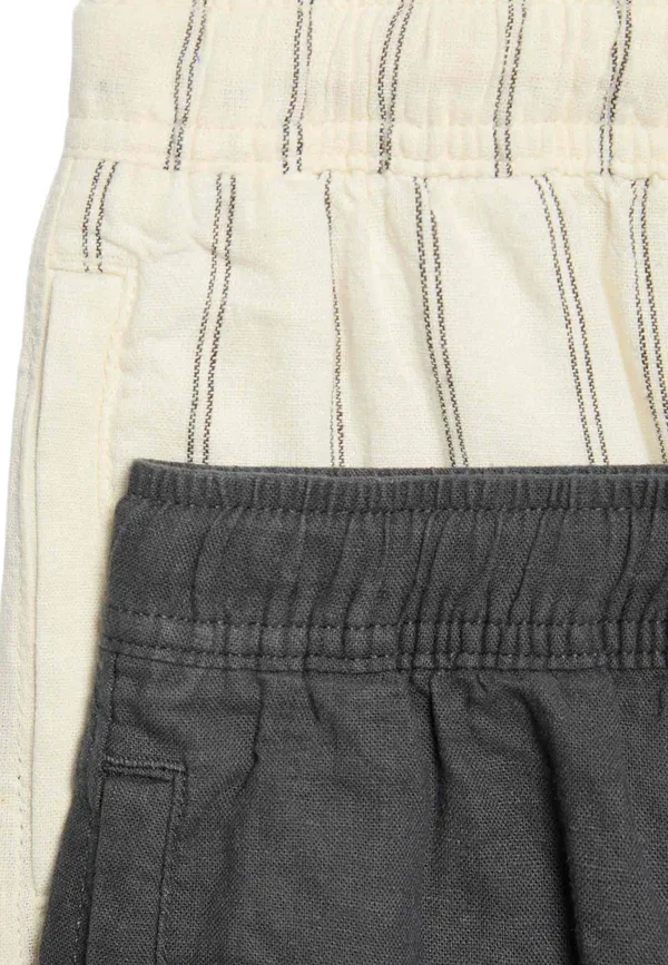 Комплект из 2 шорт с эластичной талией, Marks & Spencer Mix, черный — фото 3