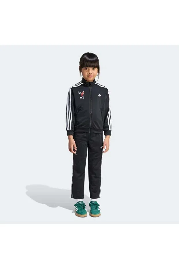 Детский спортивный костюм для девочек с длинным рукавом Disney Firebird, Adidas, Black — фото 3