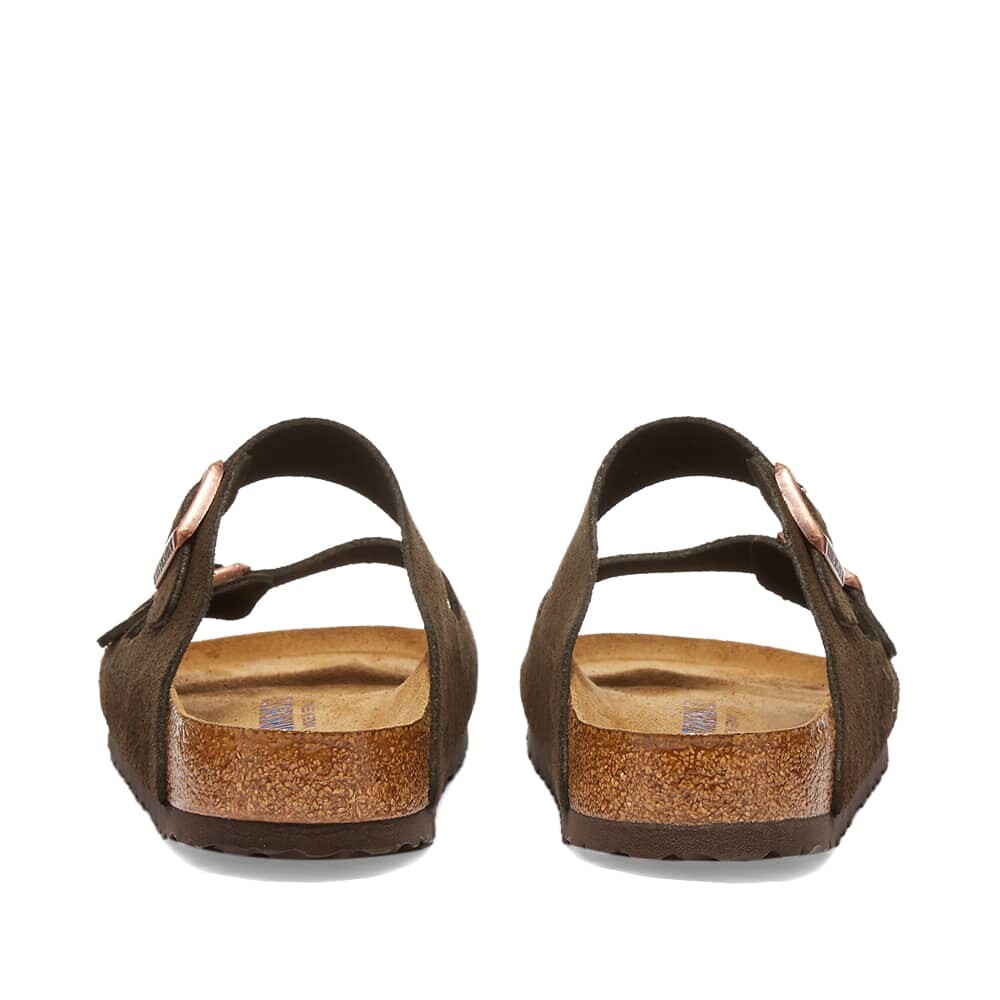 Сандалии Birkenstock Arizona Soft Footbed Suede Leather, мокко — фото 3