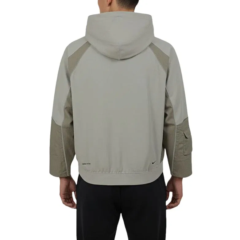 Мужское худи Tech Dri-Fit Shori Knit Utility Hoodie 'Spruce Fog Silver Sage Black' Nike, Spruce Fog/ Silver Sage/ Black — фото 2