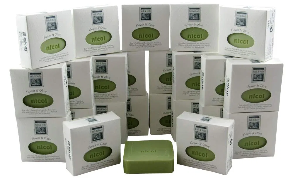 Мыло растительное Flower & Olive, Nicol, 24 x 100 г