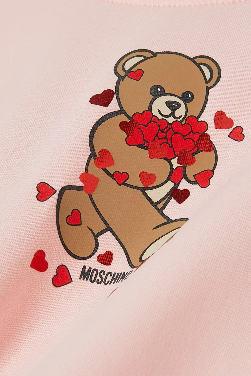 Свитшот с принтом медвежонок с сердечками Moschino — фото 3