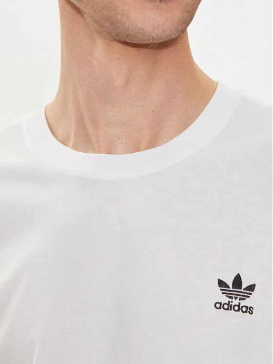 Футболка regular fit Trefoil Essentials Adidas, белый — фото 4