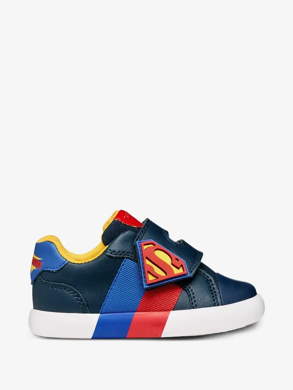 Кроссовки на липучках Superman Geox Kids, синий — фото 2