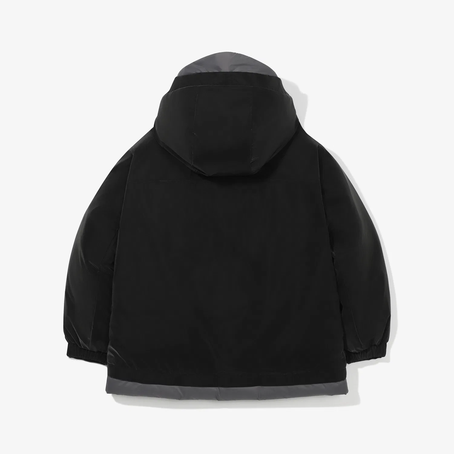 Детский глянцевый пуховик средней плотности чёрный от Fila Kids — фото 3