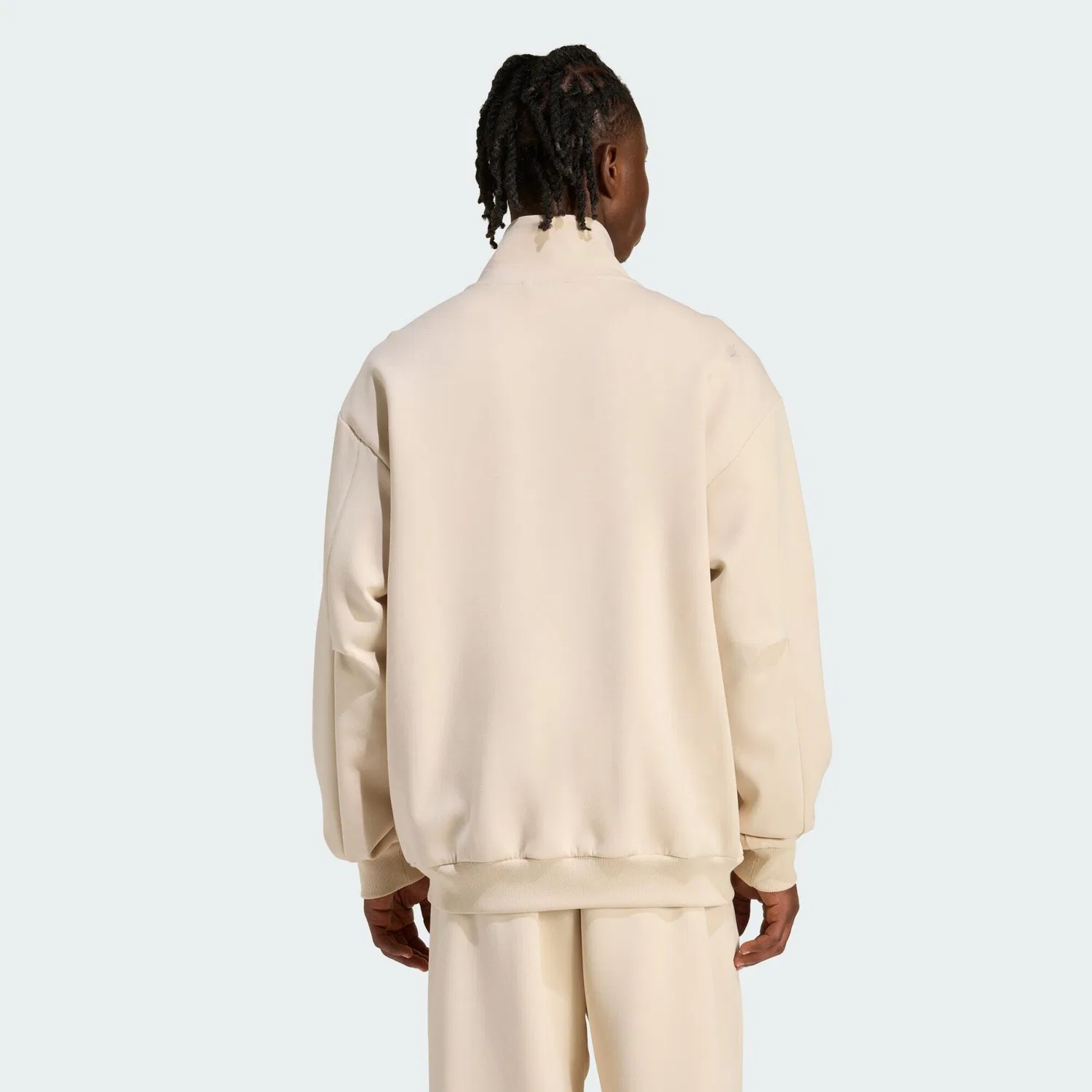 Женская куртка с молнией Soft Lux Track Top Adidas, Beige — фото 3