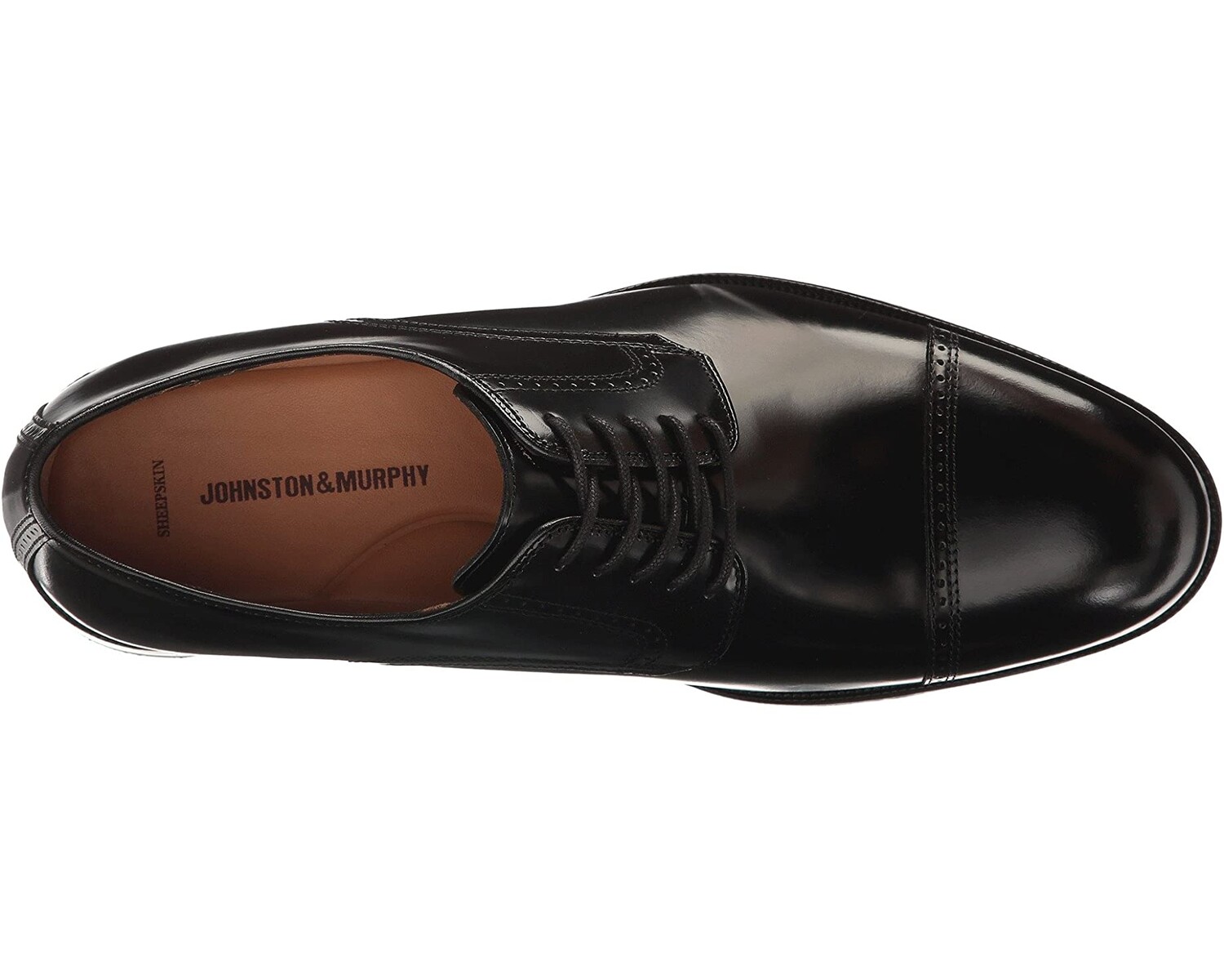 

Оксфорды Bradford Dress Cap Toe Oxford Johnston & Murphy, черный