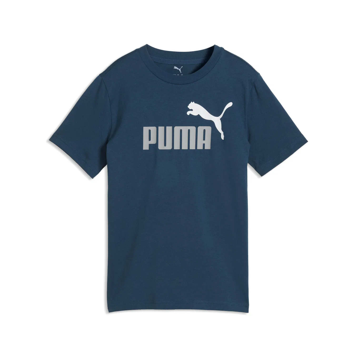 Детская футболка с принтом Essentials Colour No.1 Logo Puma, Petrolblau