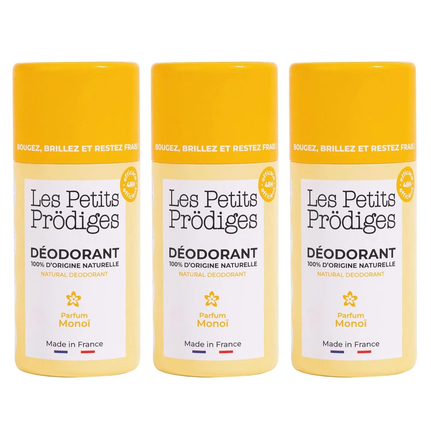 Дезодорант-стик Monoï Les Petits Prodiges, 3 шт, 120 г