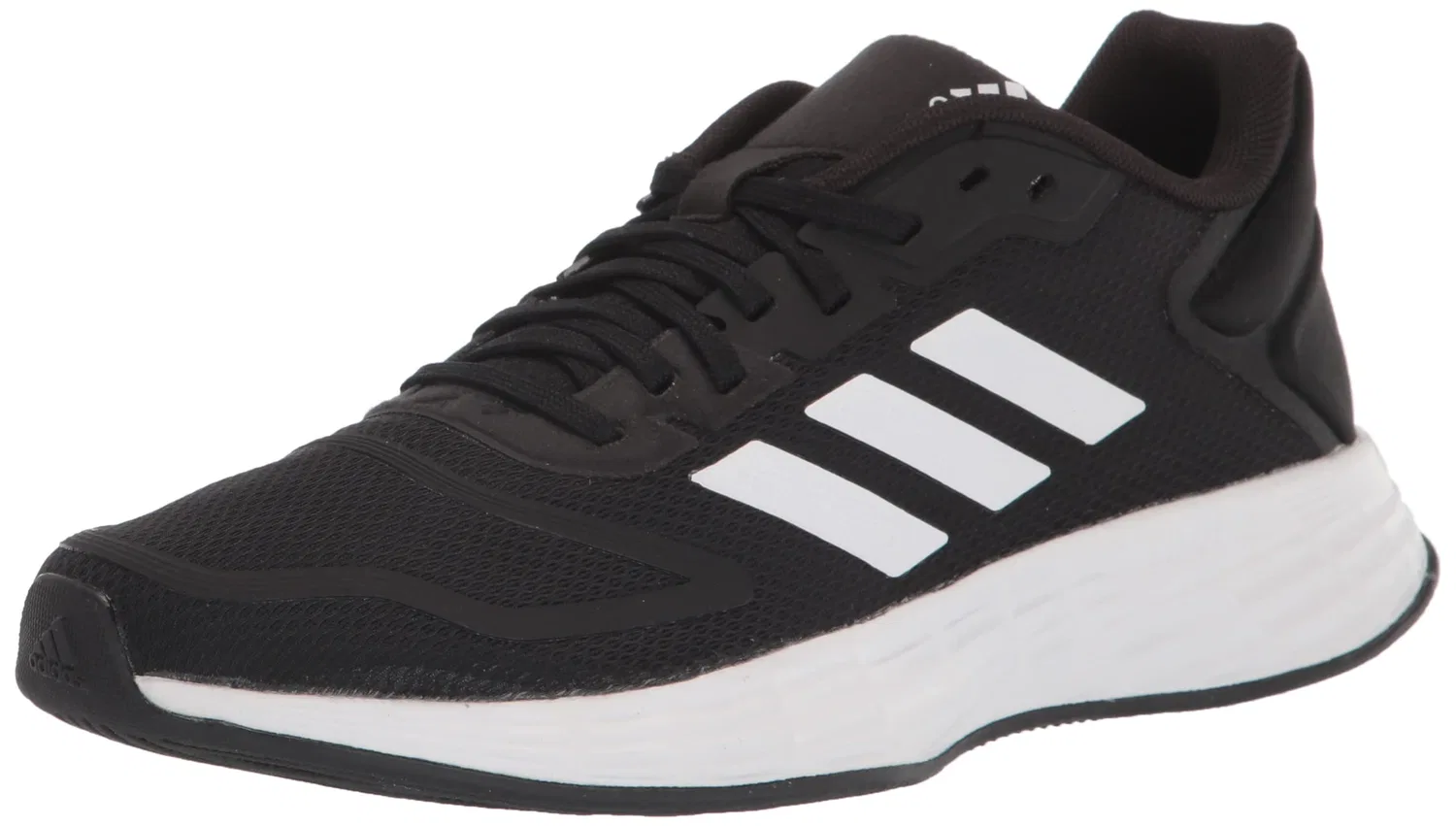Детские кроссовки для девочек с полосками Duramo 10 Adidas, Black White Black