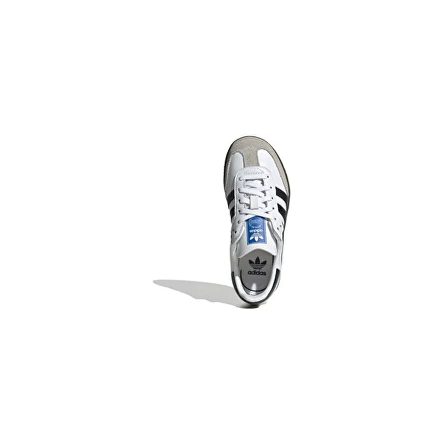 Детские кроссовки с шнуровкой Samba OG C adidas, Белый — фото 4