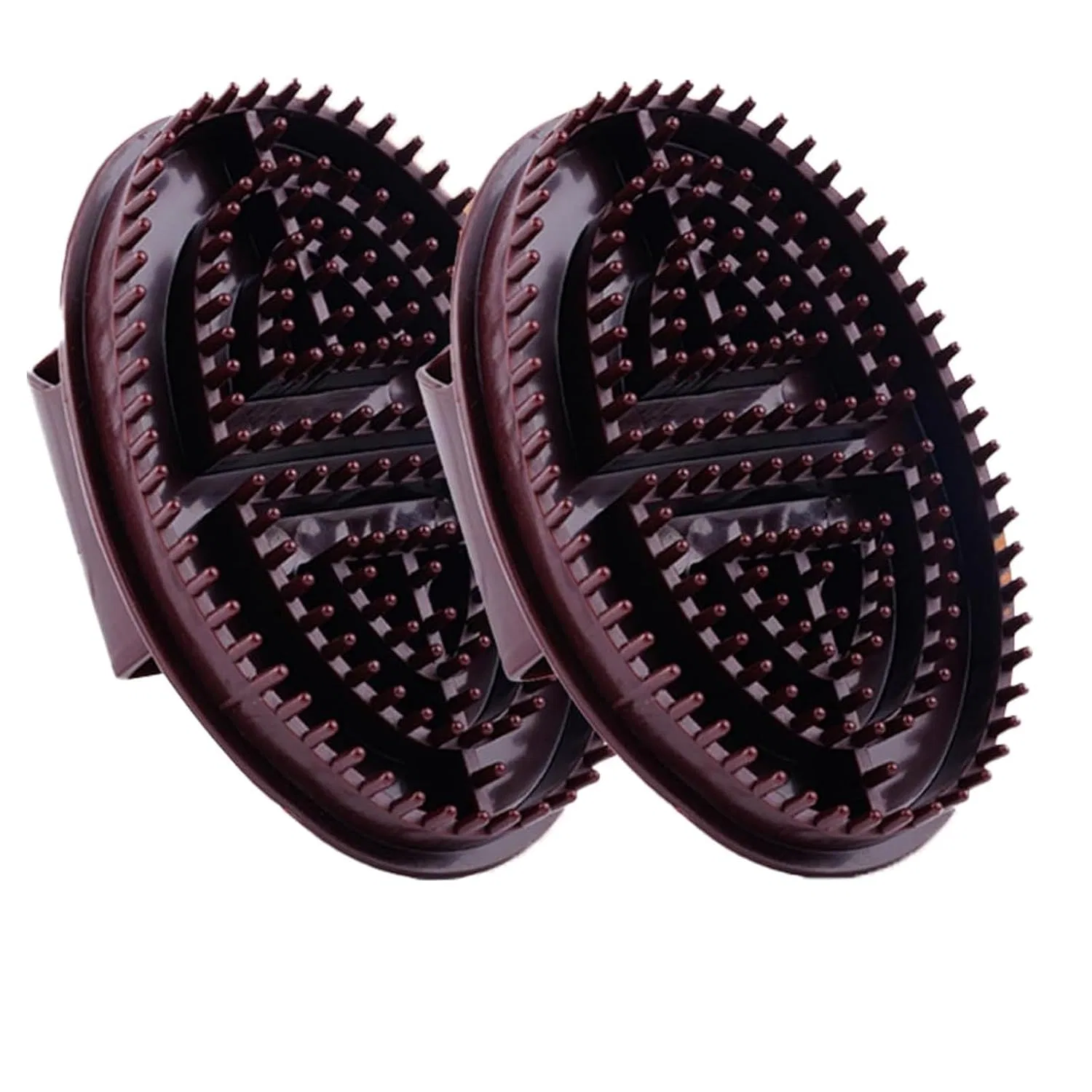 Массажная щетка для тела Meridian Brush, Generisch, 2 набора, 100 г, 15x9.5x4 см, Brown